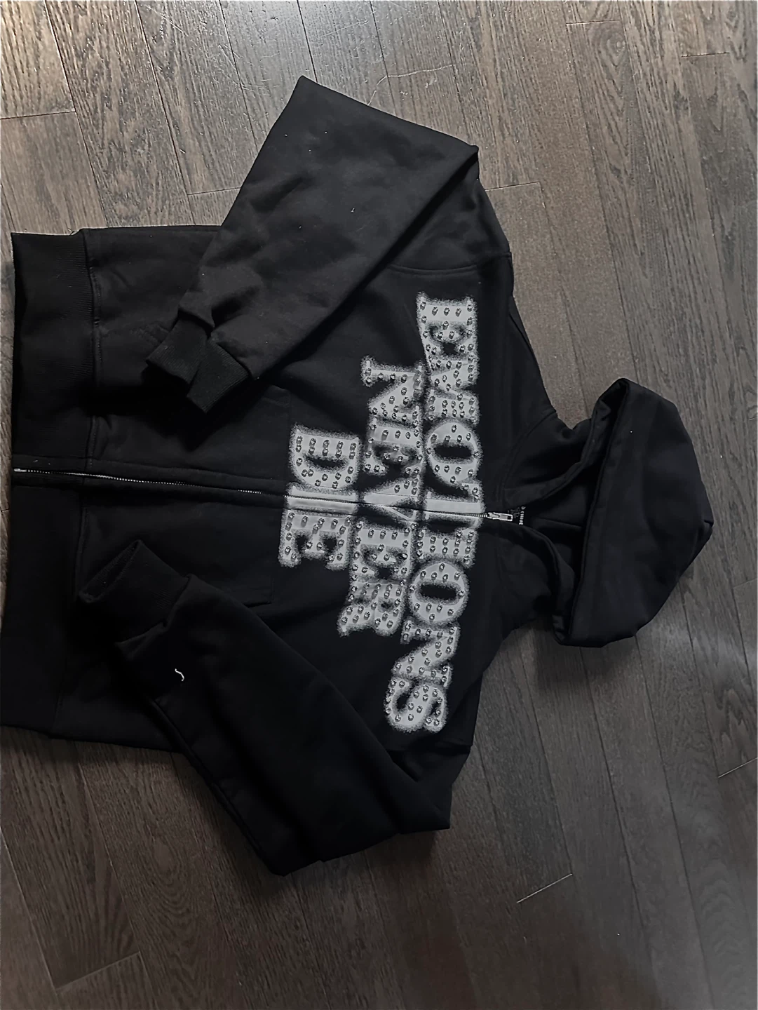 Black Zip-Up Hoodie - photo 3