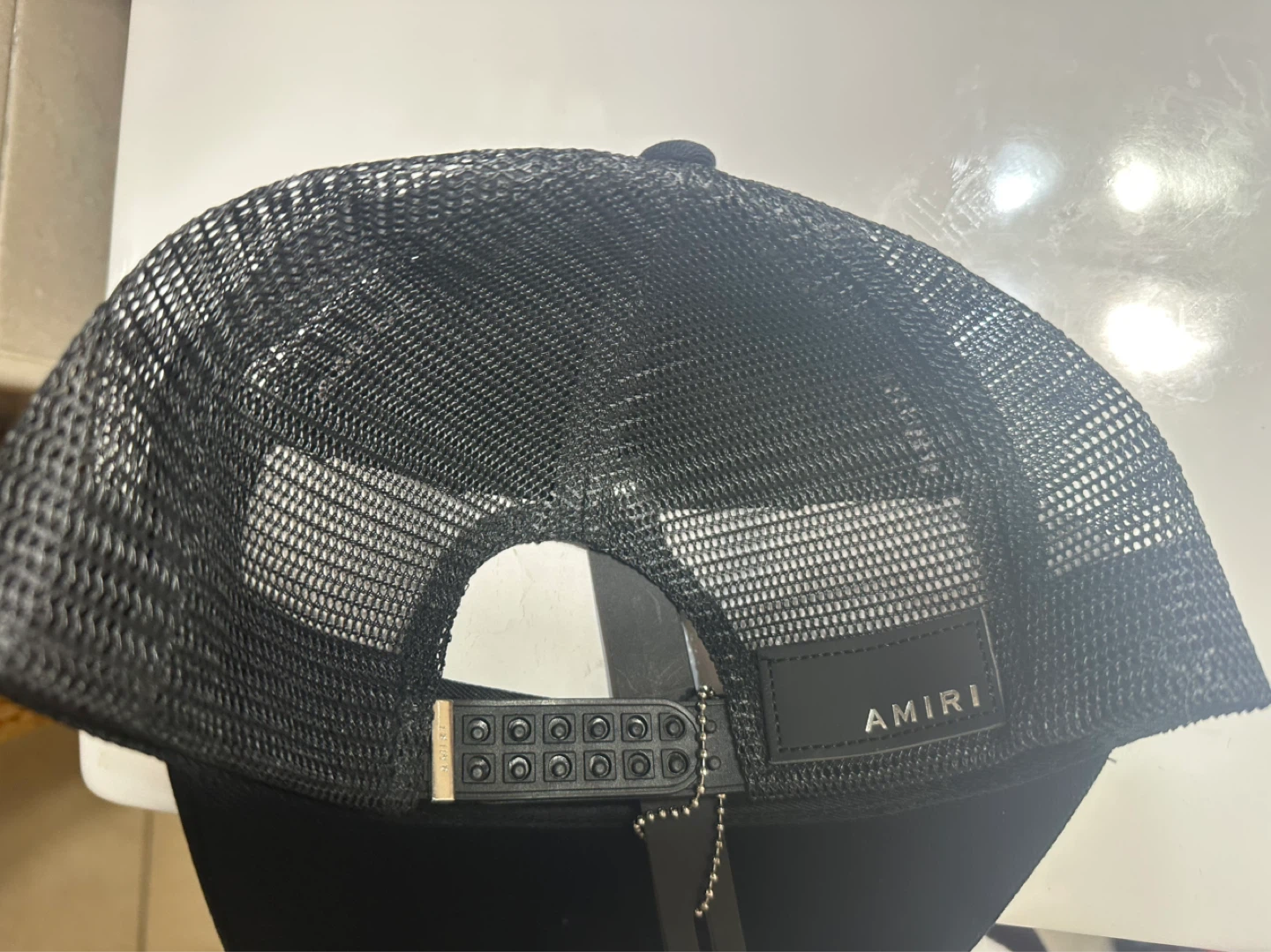 AMIRI Black Trucker Hat with White Stars - photo 2
