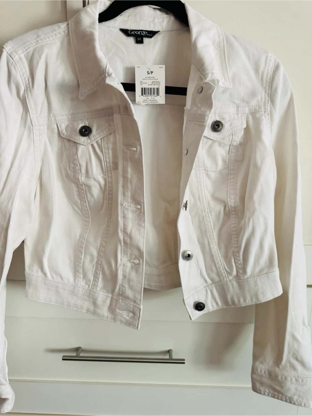 George White Denim Jacket