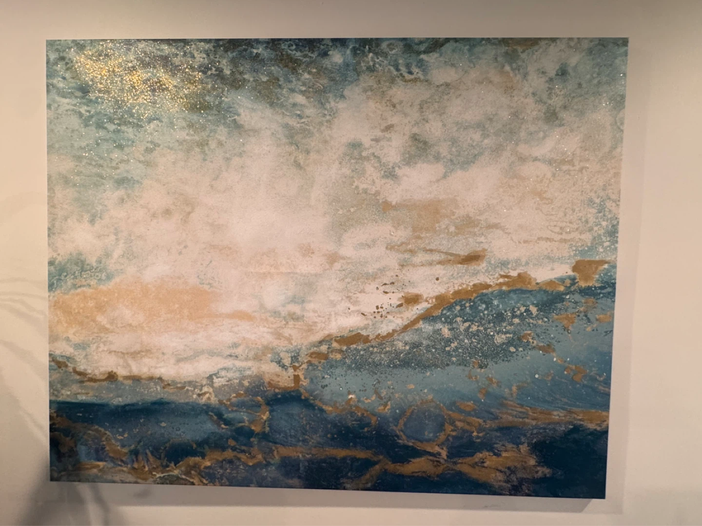 Abstract Ocean Wave Wall Art purchased from urban barn