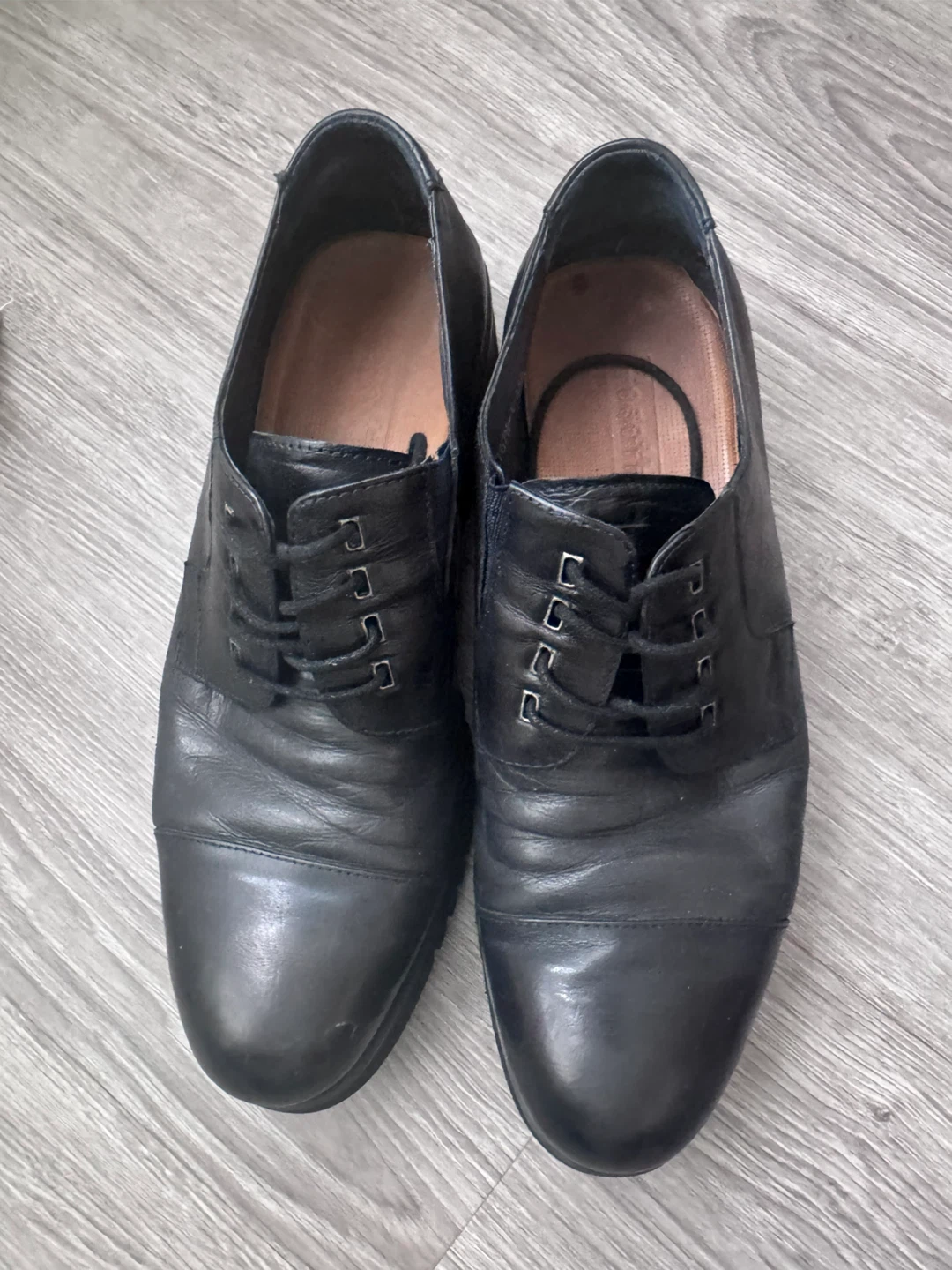 dark blue Leather Dress Shoes - photo 5