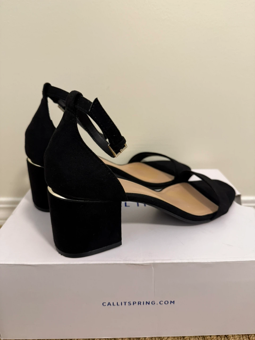 Call It Spring Black Block Heel Sandals - photo 2