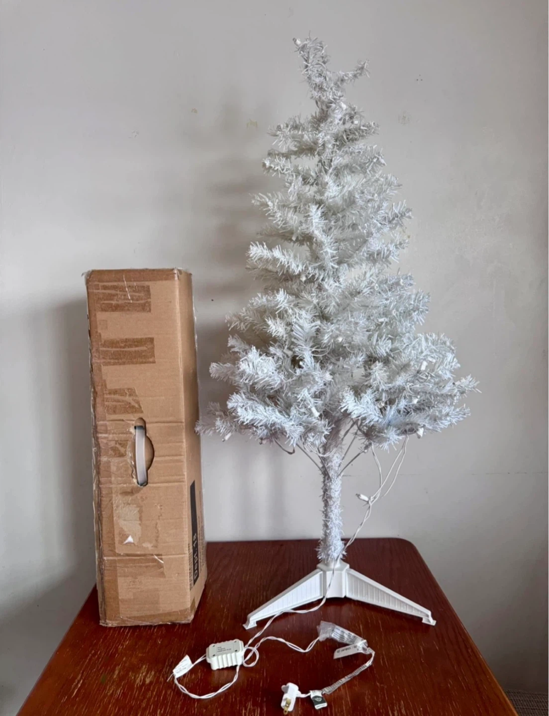 White Artificial Christmas Tree - photo 2