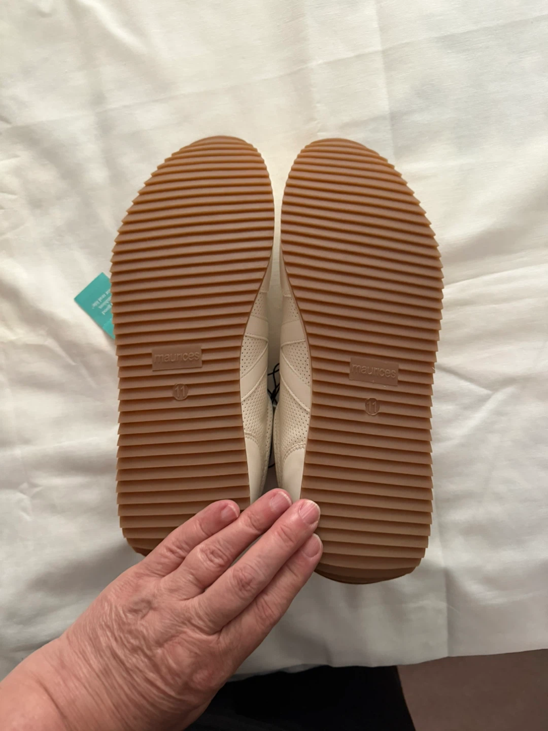 Maurices White Perforated Sneakers - Size 11 - photo 5