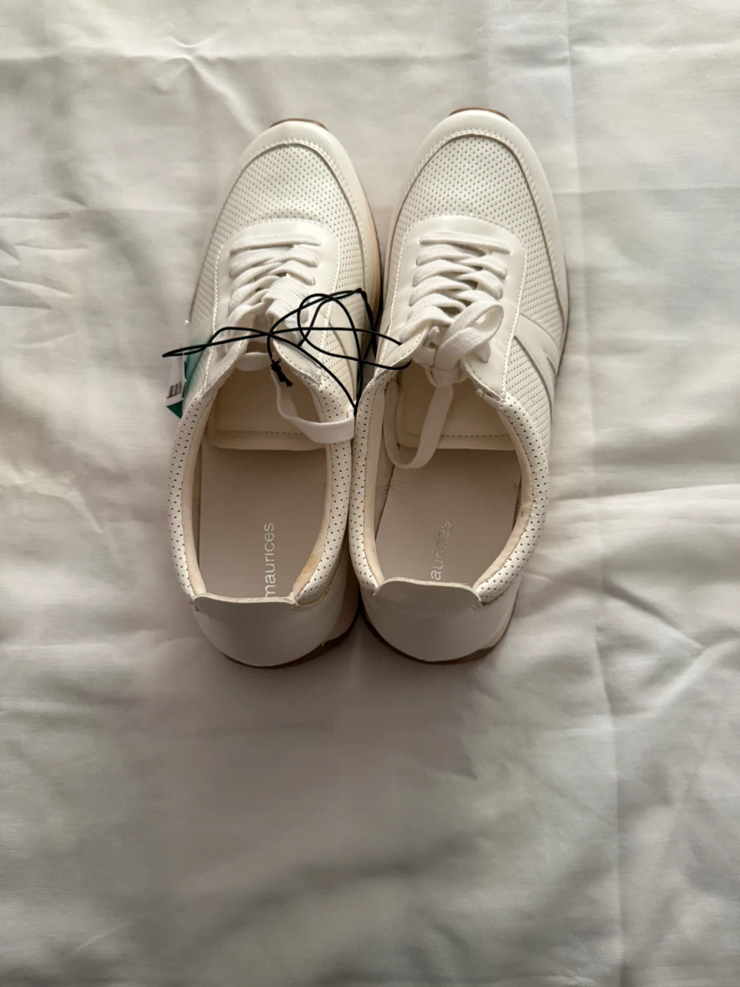Maurices White Perforated Sneakers - Size 11 - photo 2