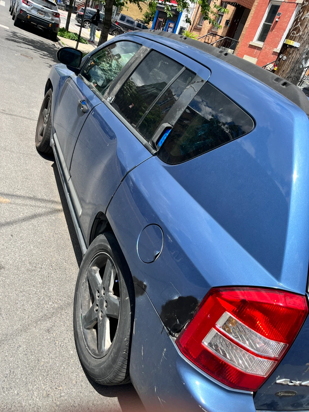Blue Jeep Compass SUV