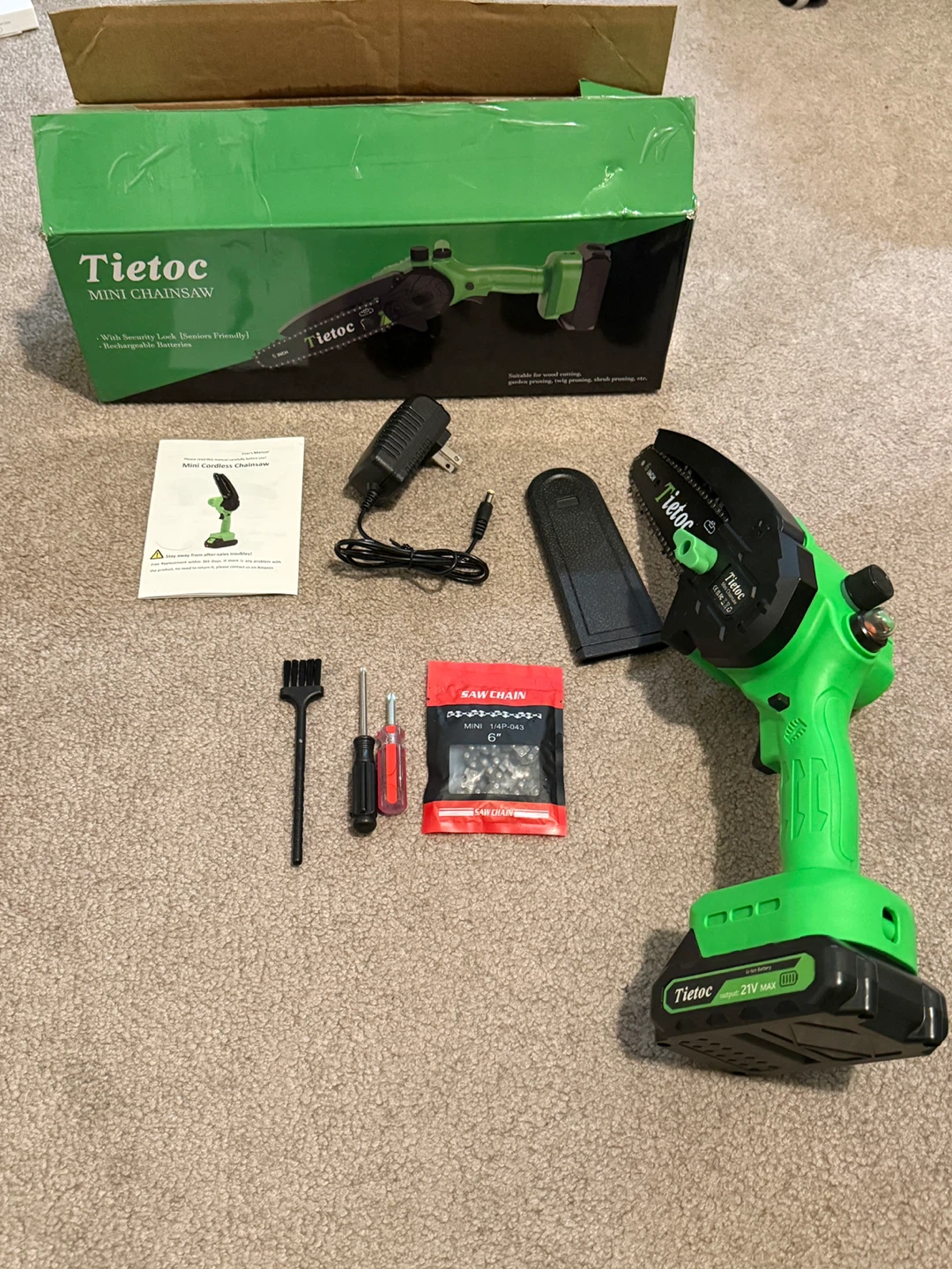 Tietoc Mini Chainsaw with 6" Saw Chain