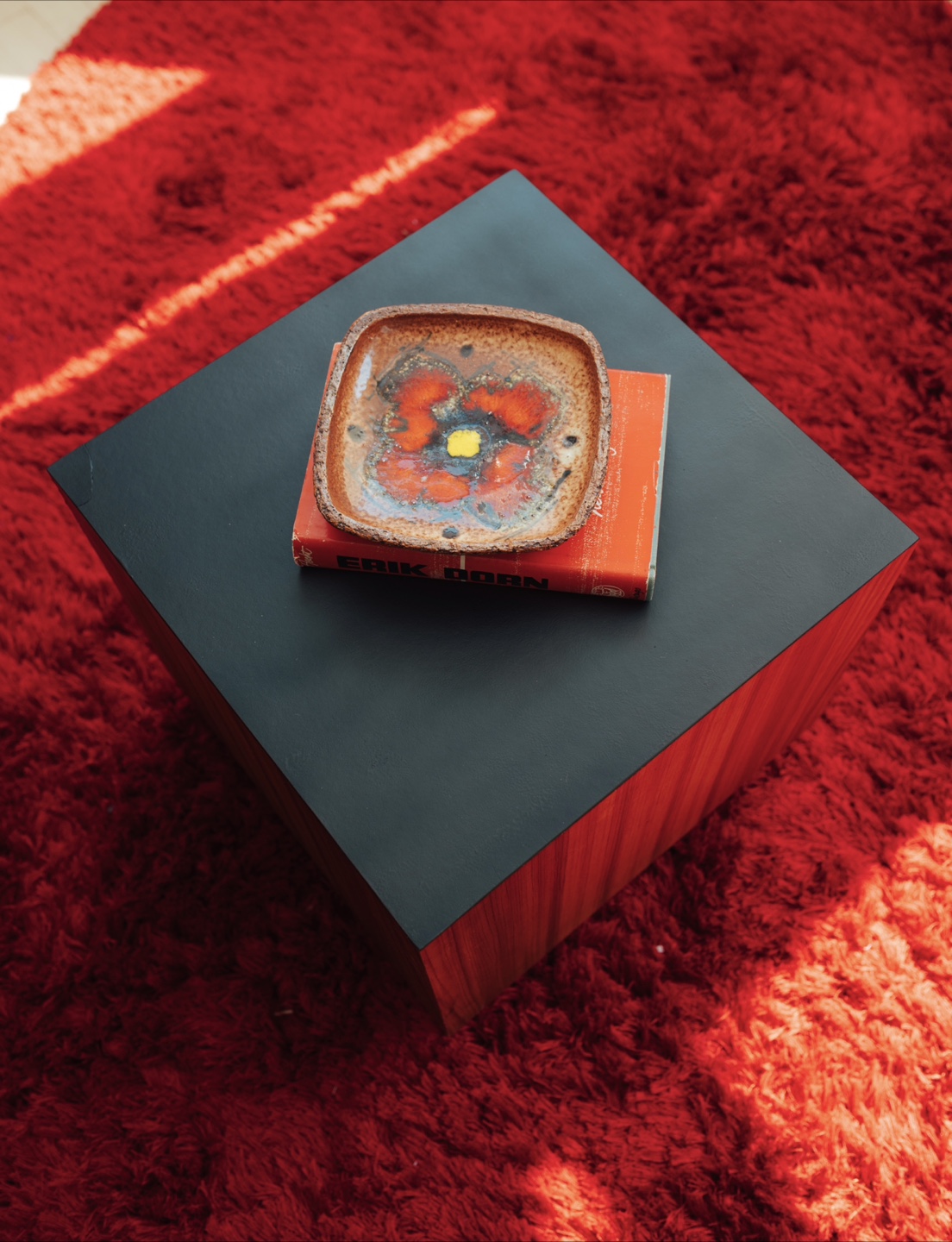 MCM Vintage Zebrano Cube Side Table / Plinth - photo 2