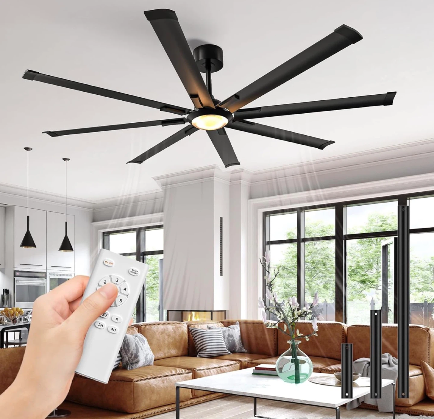 Silent Remote Control Multi-functional Ceiling Fan