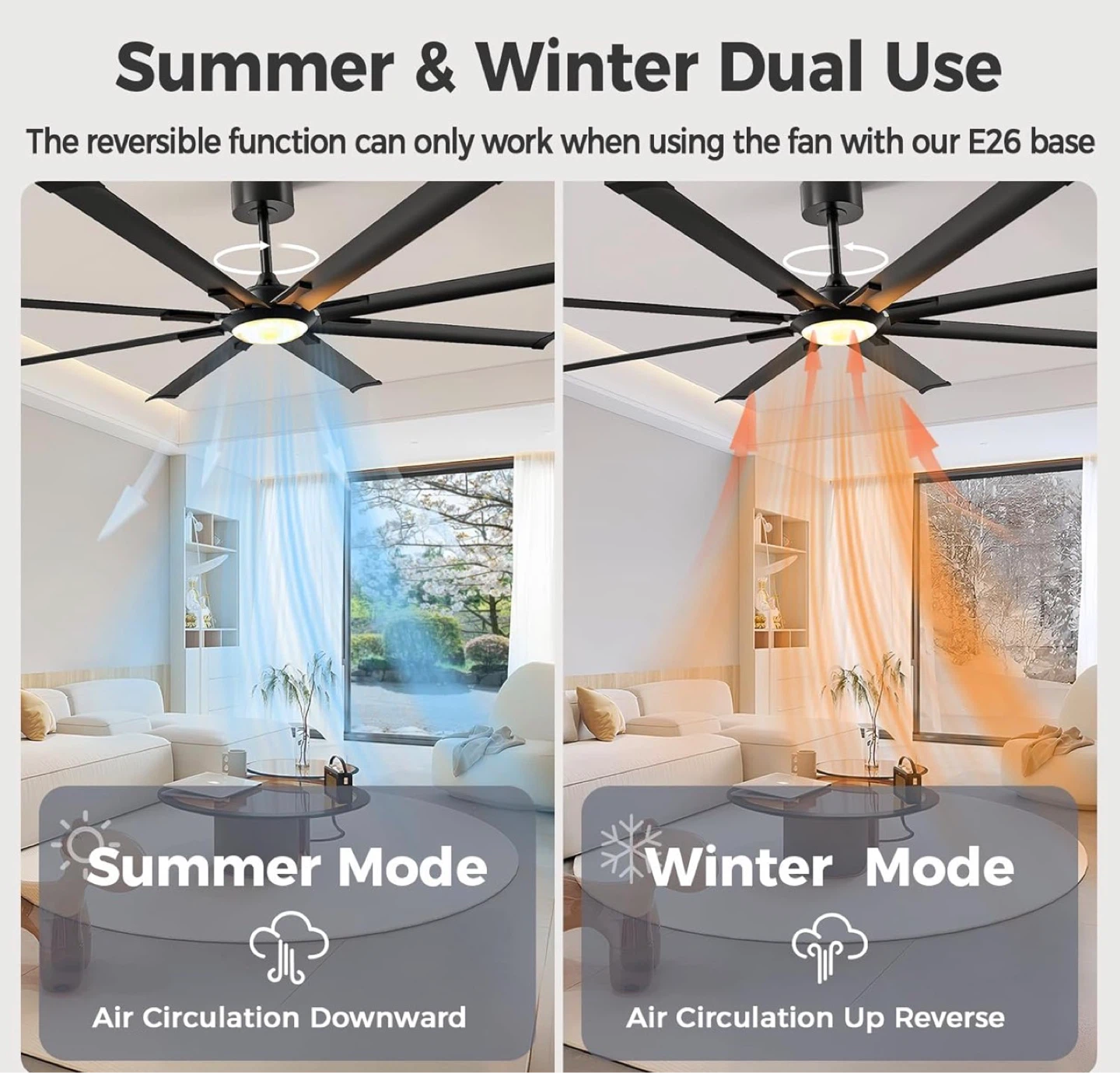 Silent Remote Control Multi-functional Ceiling Fan - photo 5