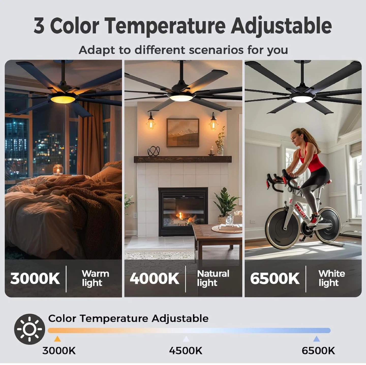 Silent Remote Control Multi-functional Ceiling Fan - photo 4