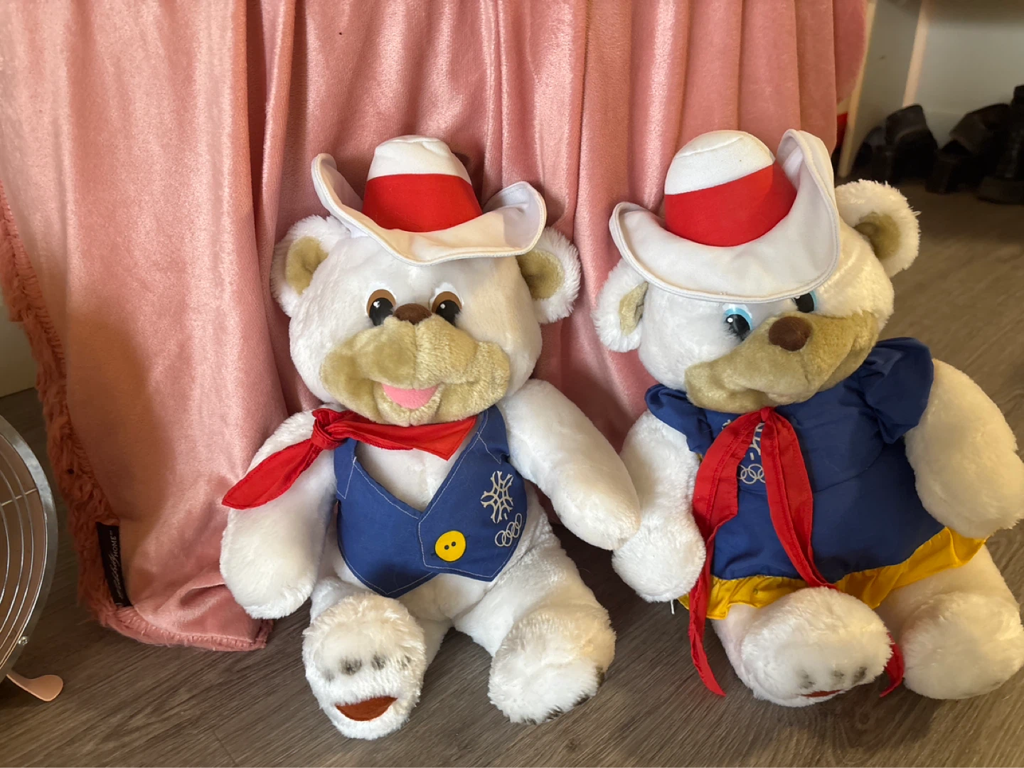 Pair of Calgary Olympic Teddy Bears