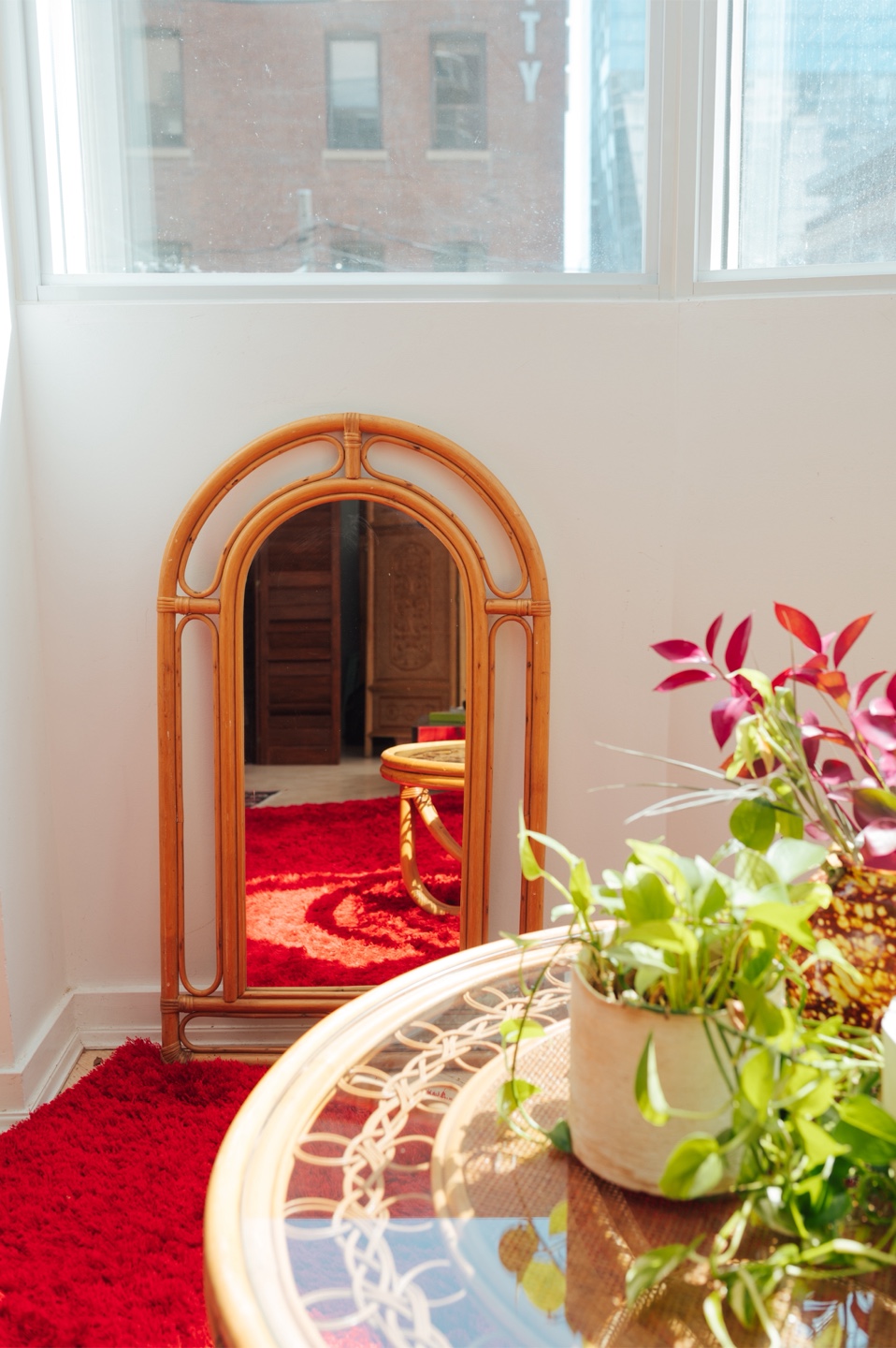 Palm Beach Bamboo Arch Mirror