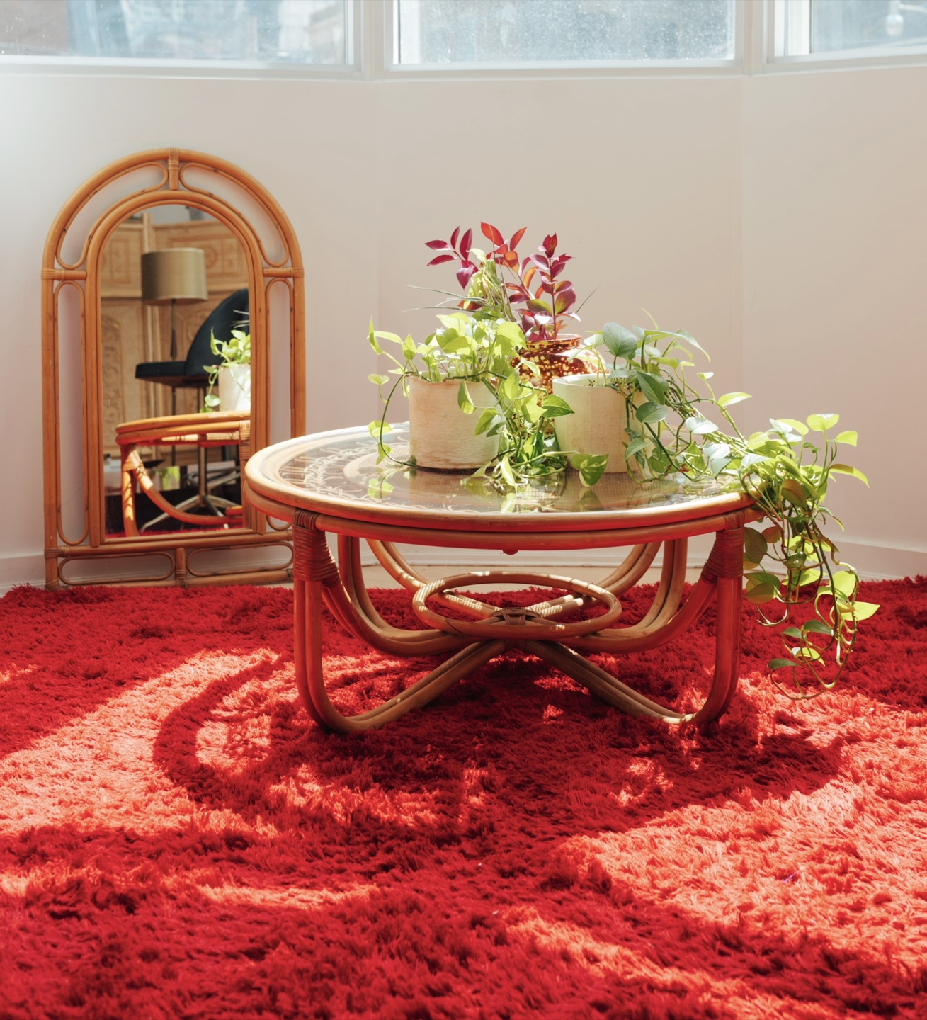 Palm Beach Bamboo Arch Mirror - photo 2
