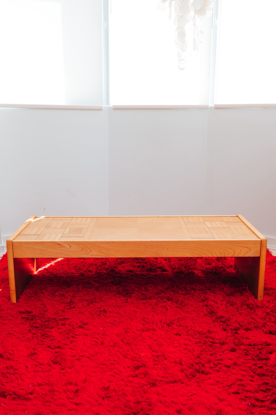 Postmodern Parquet Oak Coffee Table - photo 4