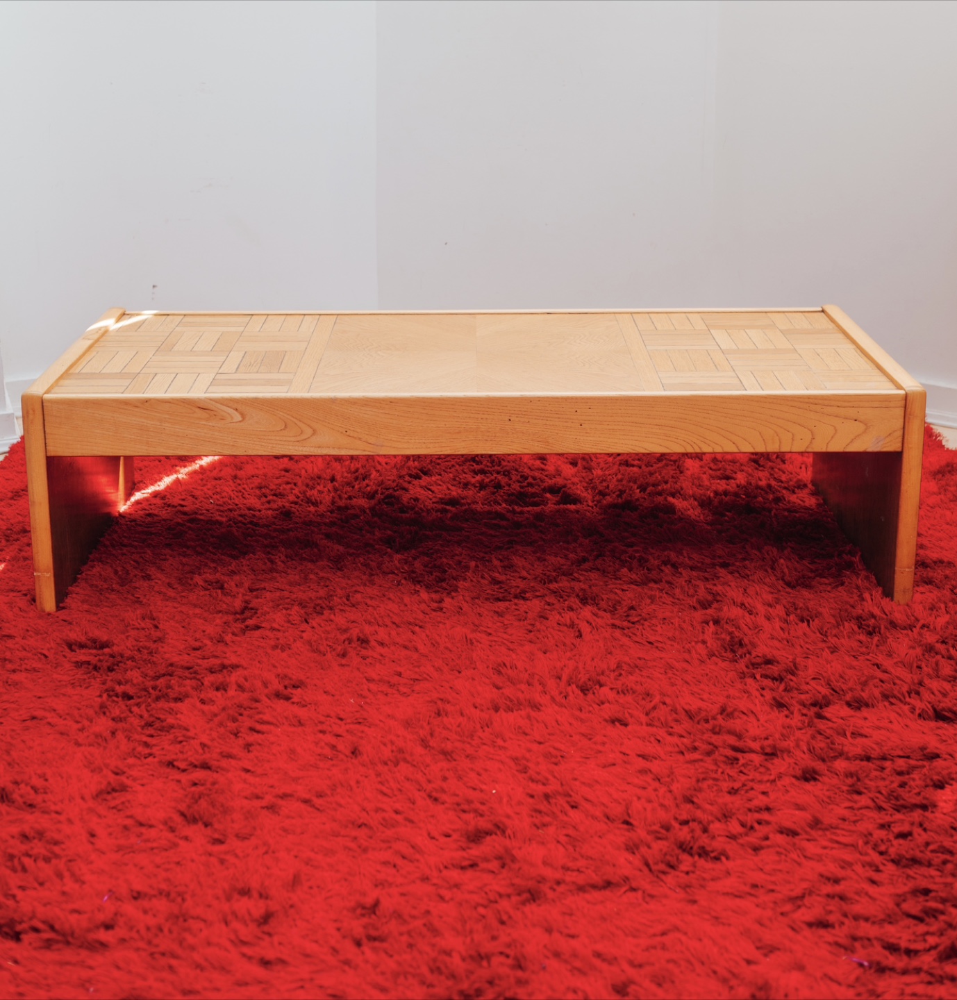 Postmodern Parquet Oak Coffee Table - photo 5