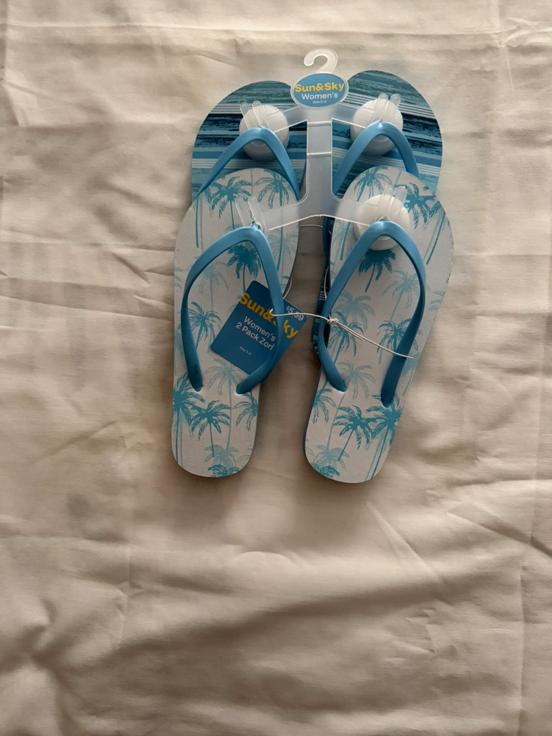 Sun & Sky Women's 2 Pack Flip Flops
