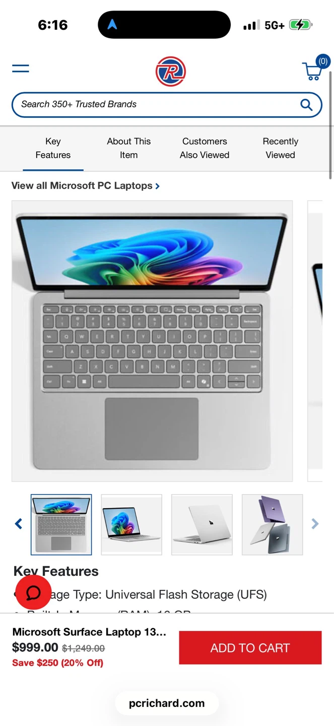 Microsoft Surface Laptop 13.5 inch