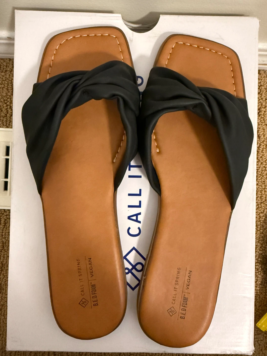 Call It Spring Black Twisted Strap Sandals - photo 3
