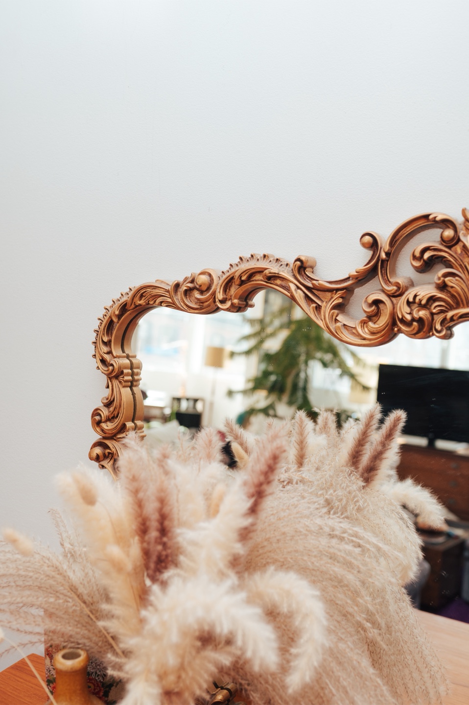 Hollywood Regency Rococo Vintage Mirror - photo 5