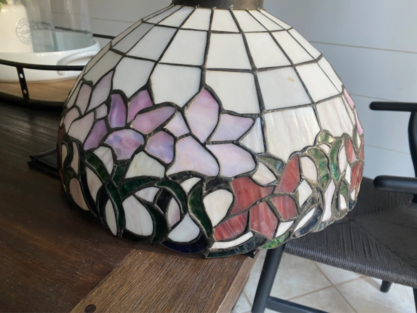 Tiffany Style Stained Glass Lamp Shade - photo 2