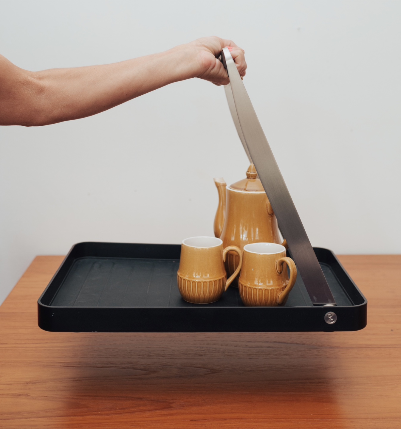 Stelton Serving Tray with Folding Carry Handle ( Danish )