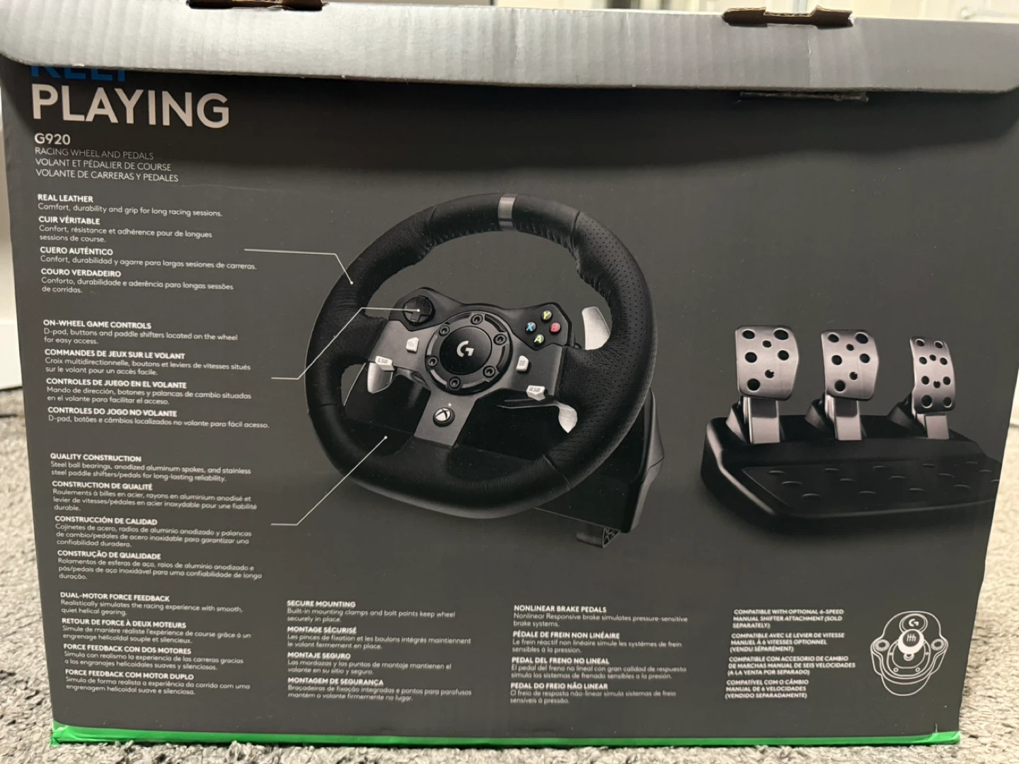 Logitech G920 Racing Wheel and Pedals - photo 2