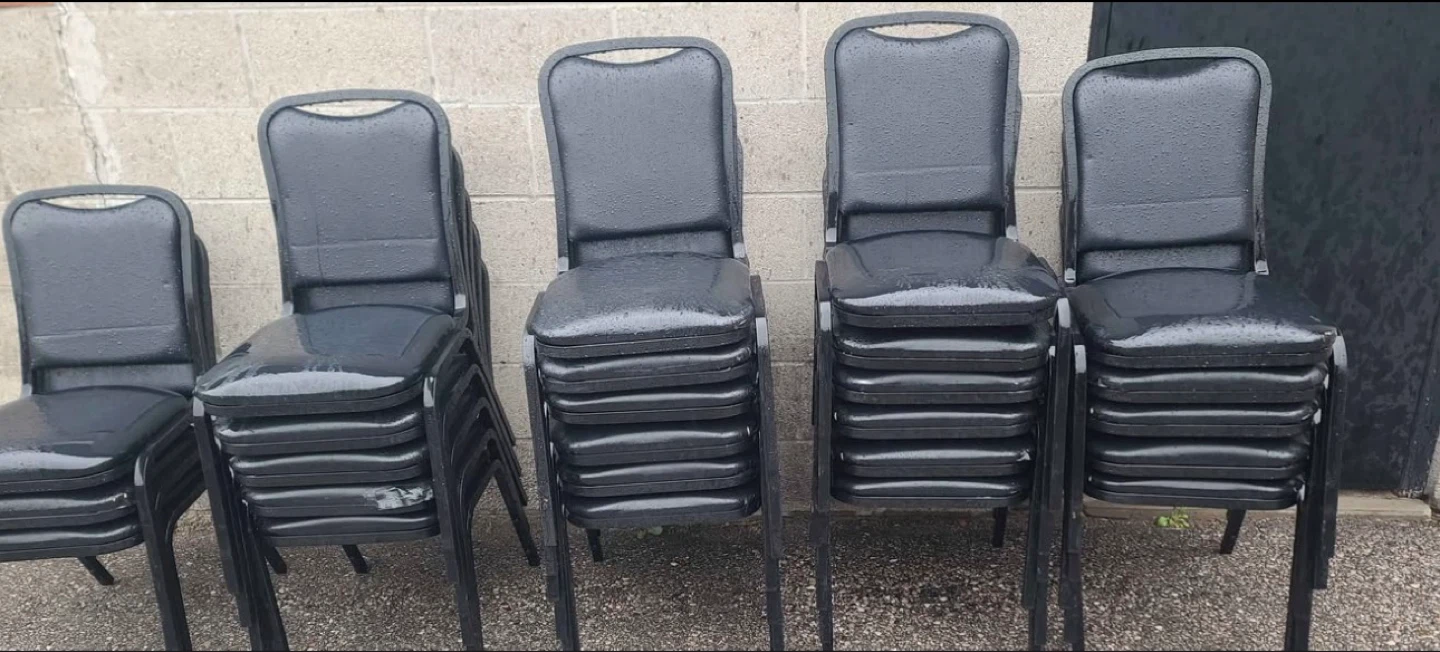 Stackable Black Banquet Chairs