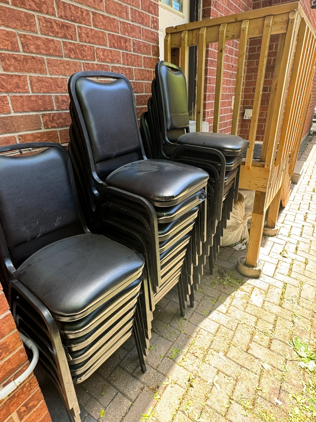 Stackable Black Banquet Chairs - photo 3