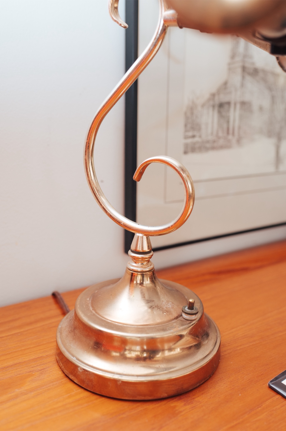 Vintage Brass Piano / Banker's Lamp - photo 3