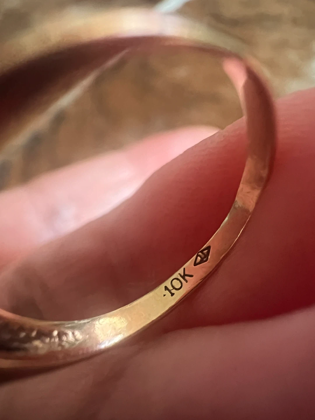 10 k Gold Ring with Ruby and Diamonds - photo 5