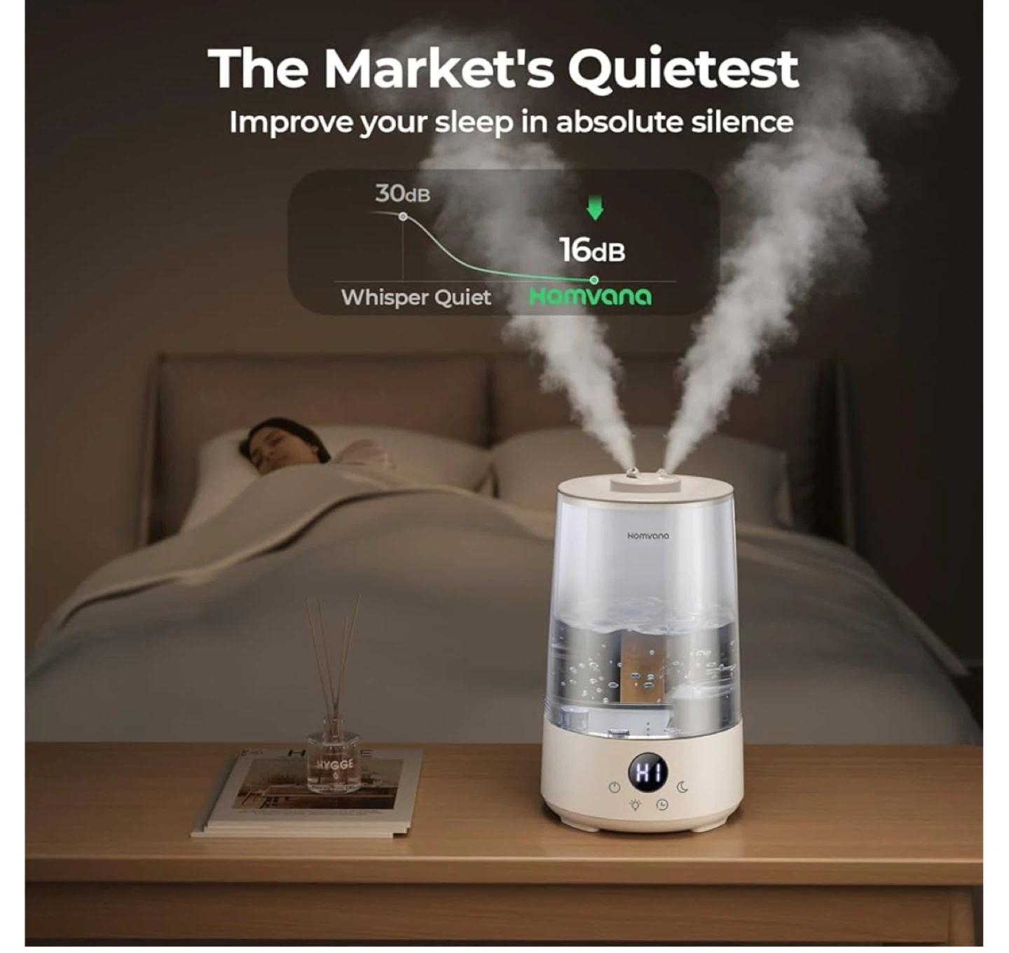 Homvana Humidifiers 3.6 L Cool Mist BPA free,  Transparent - photo 3