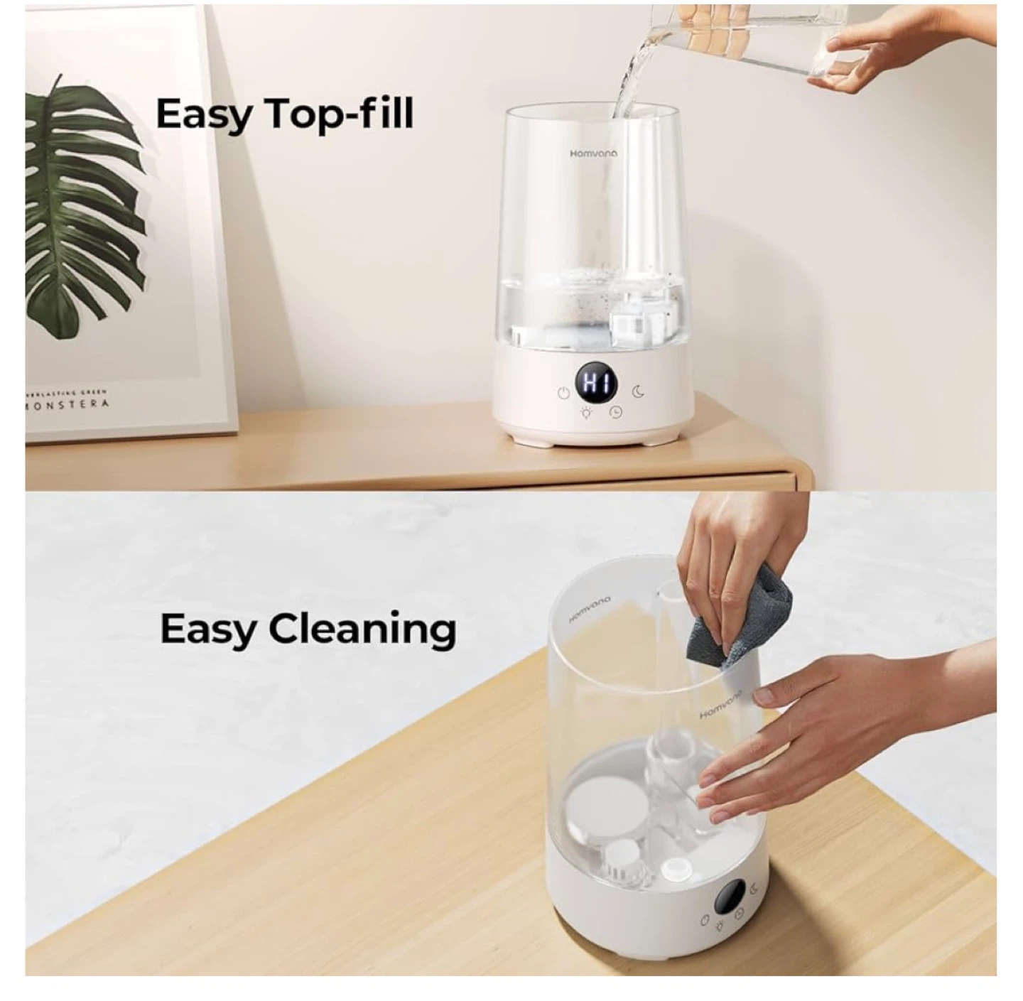 Homvana Humidifiers 3.6 L Cool Mist BPA free,  Transparent - photo 5