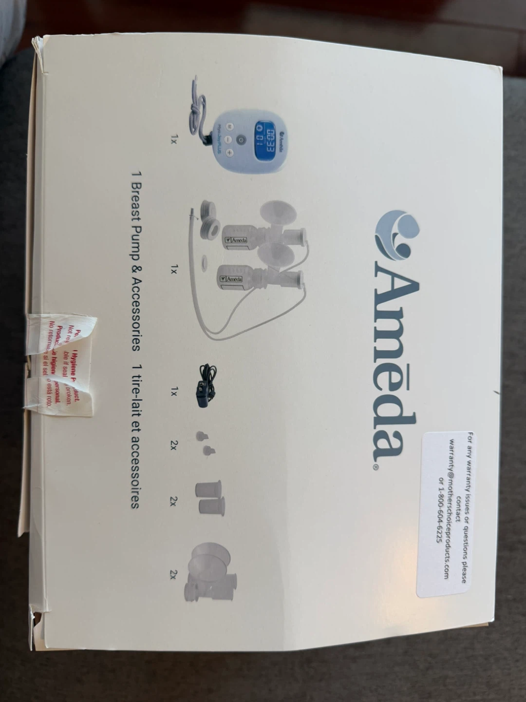 Ameda Mya Joy PLUS Portable Double Breast Pump - photo 2