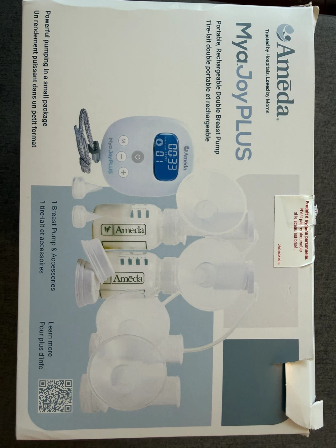 Ameda Mya Joy PLUS Portable Double Breast Pump