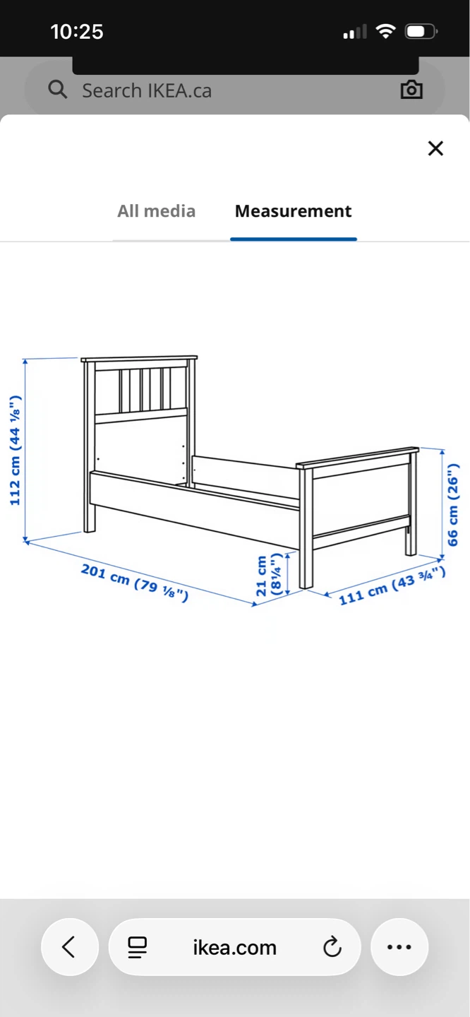 Single IKEA bed - photo 2