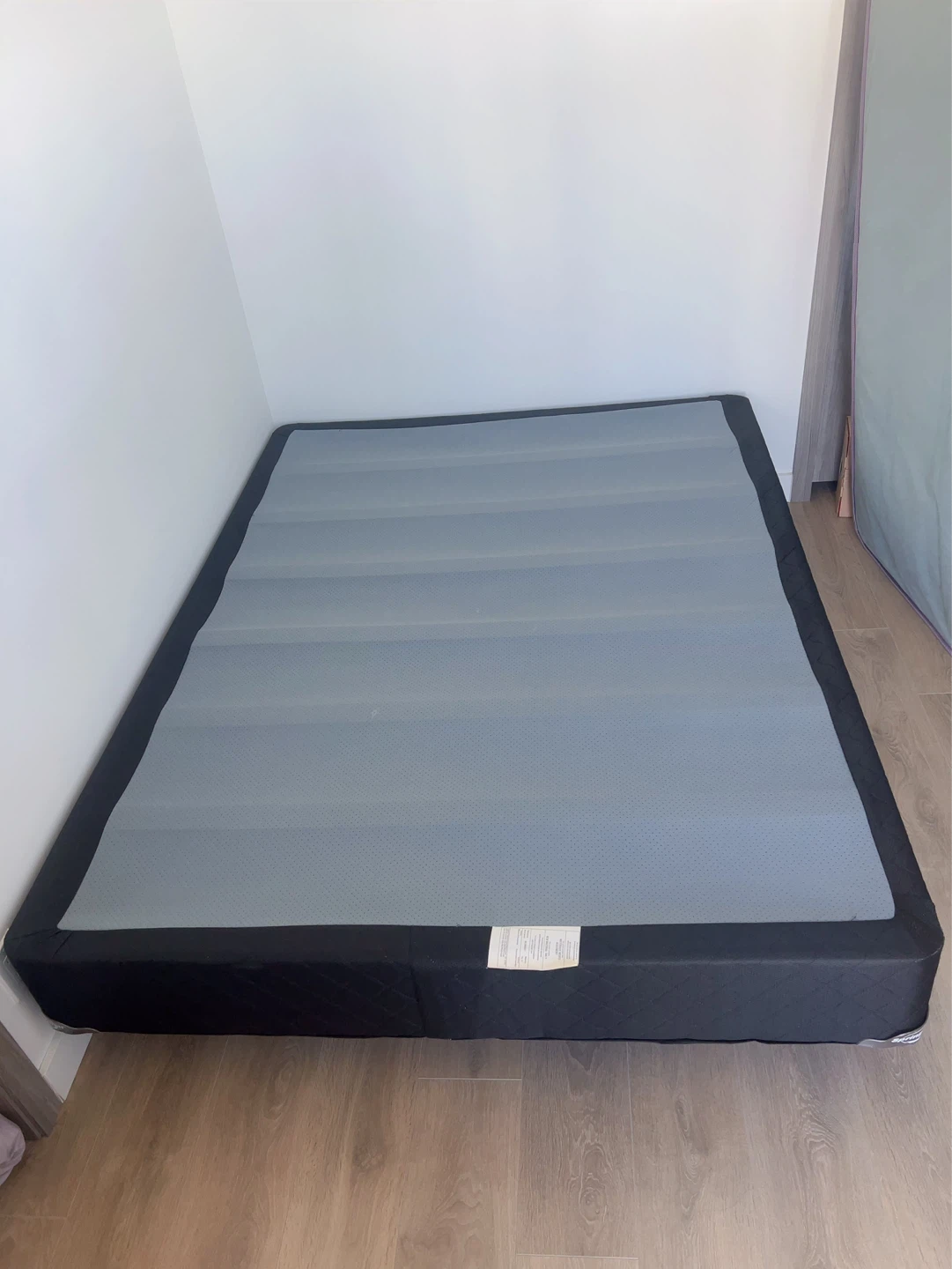 THE BRICK like-new Queen Mattress with Frame - photo 3