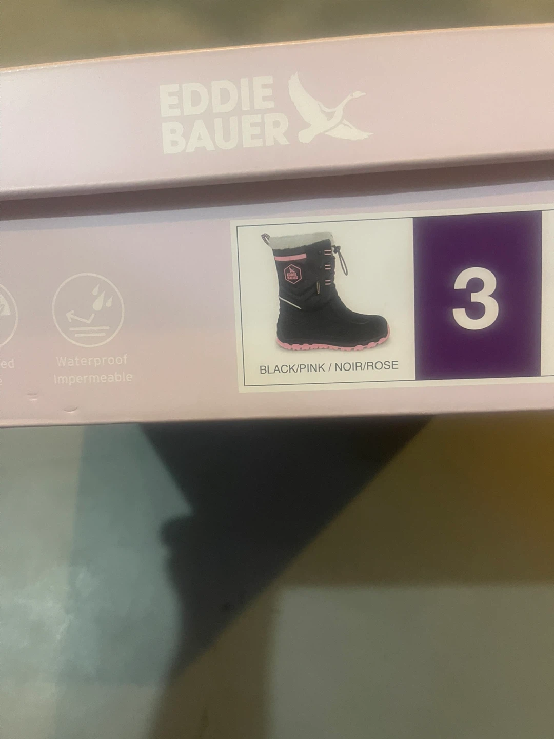 Eddie Bauer Kids Snow Boots Size 3