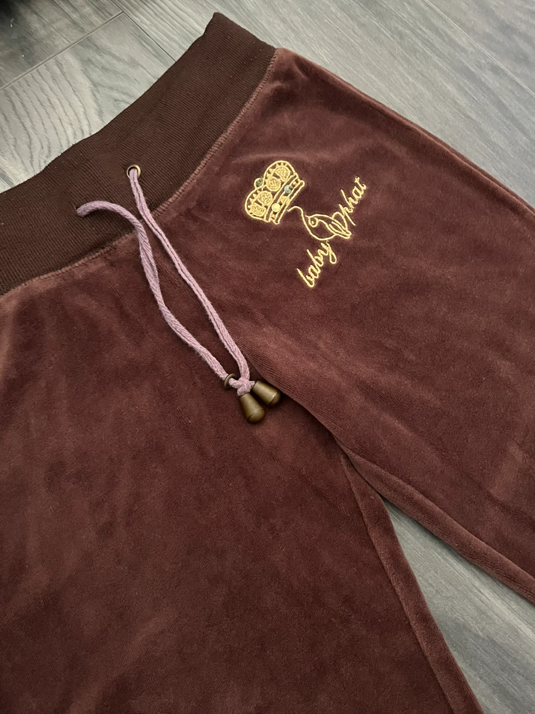 Baby Phat Y2K Low-Rise Brown Velour Pants | Women - photo 2