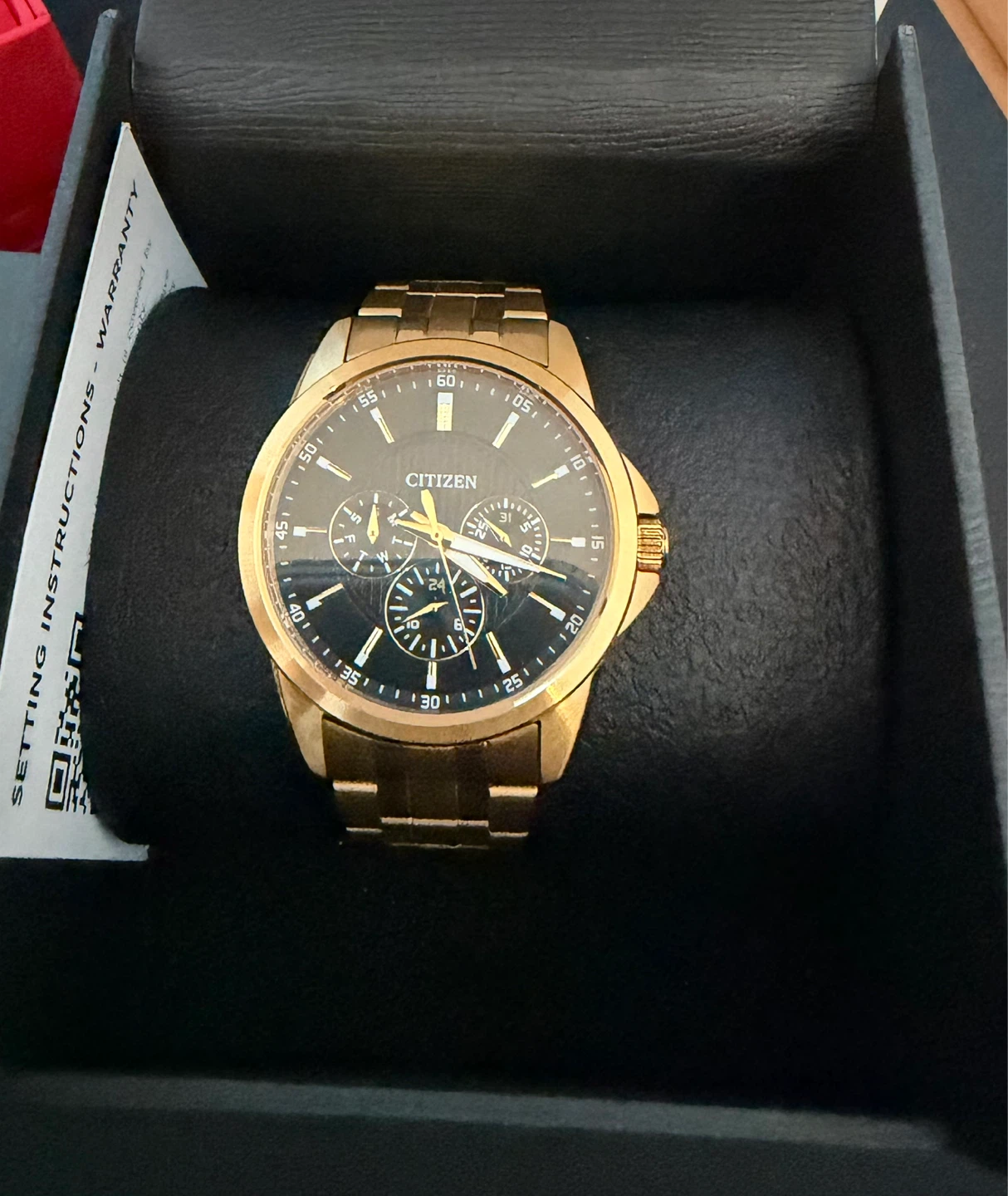 Citizen Gold Tone Chronograph Watch