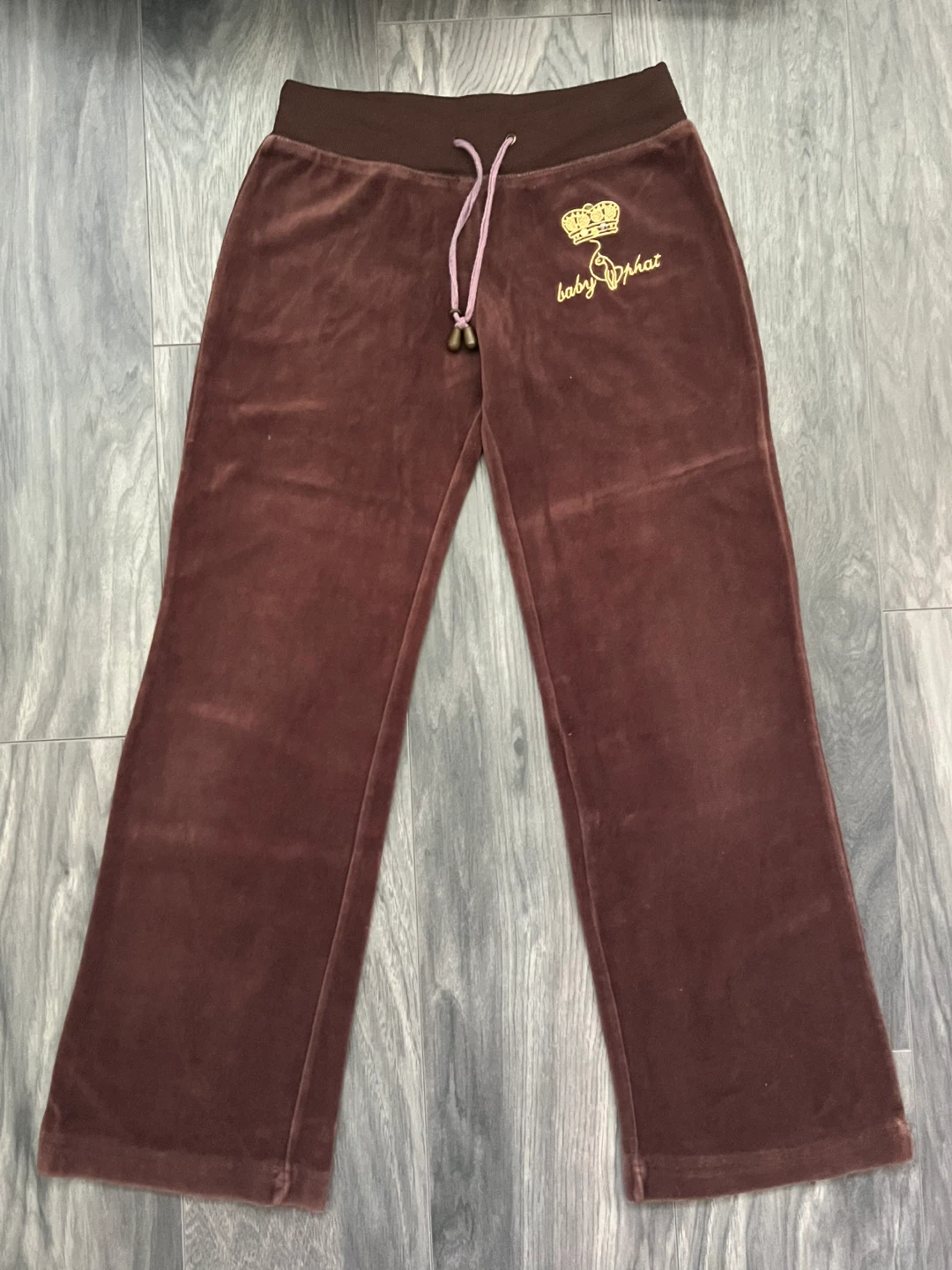 Baby Phat Y2K Low-Rise Brown Velour Pants | Women - photo 3