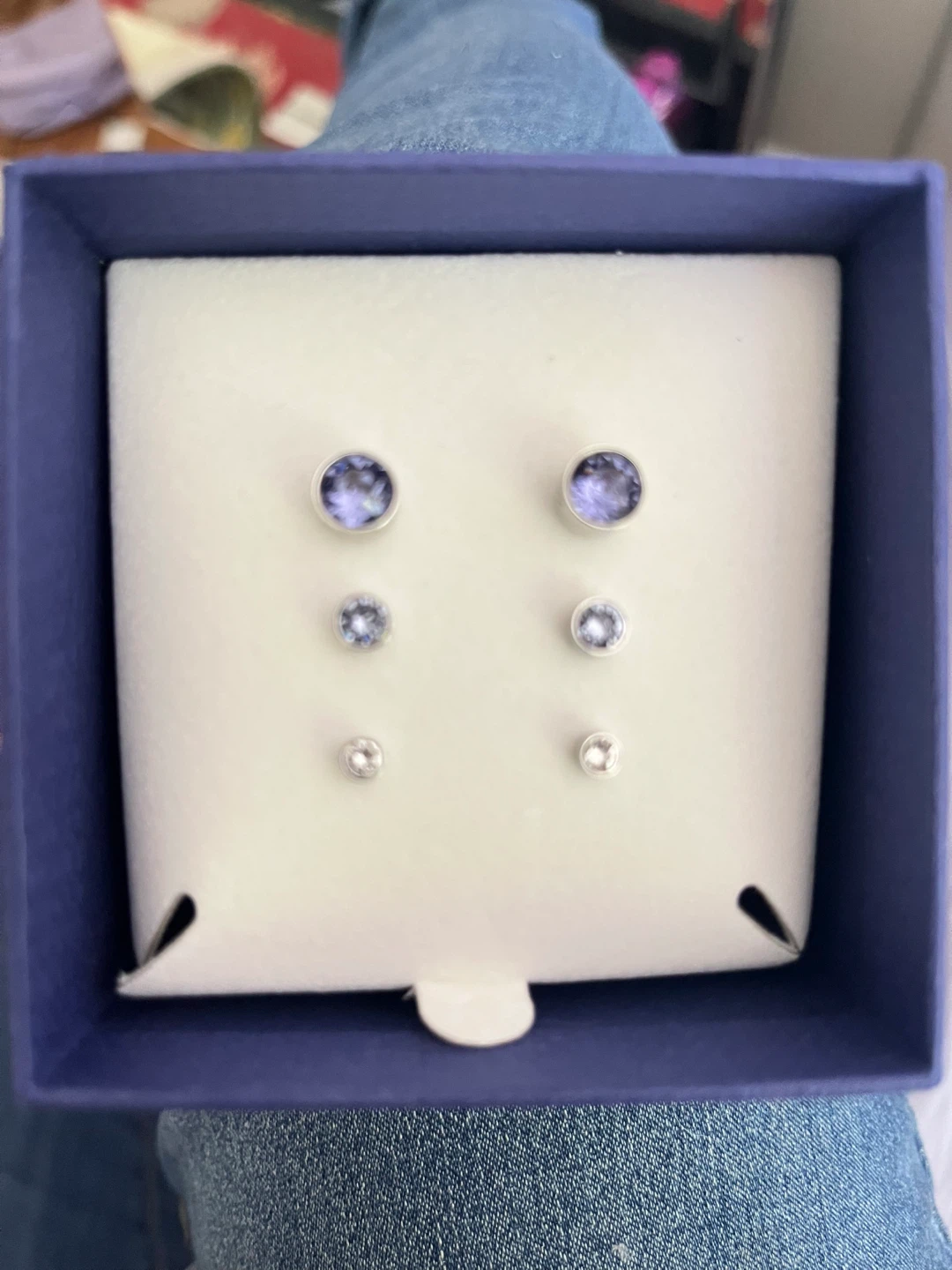 Swarovski Crystal Stud Earrings Set - photo 2