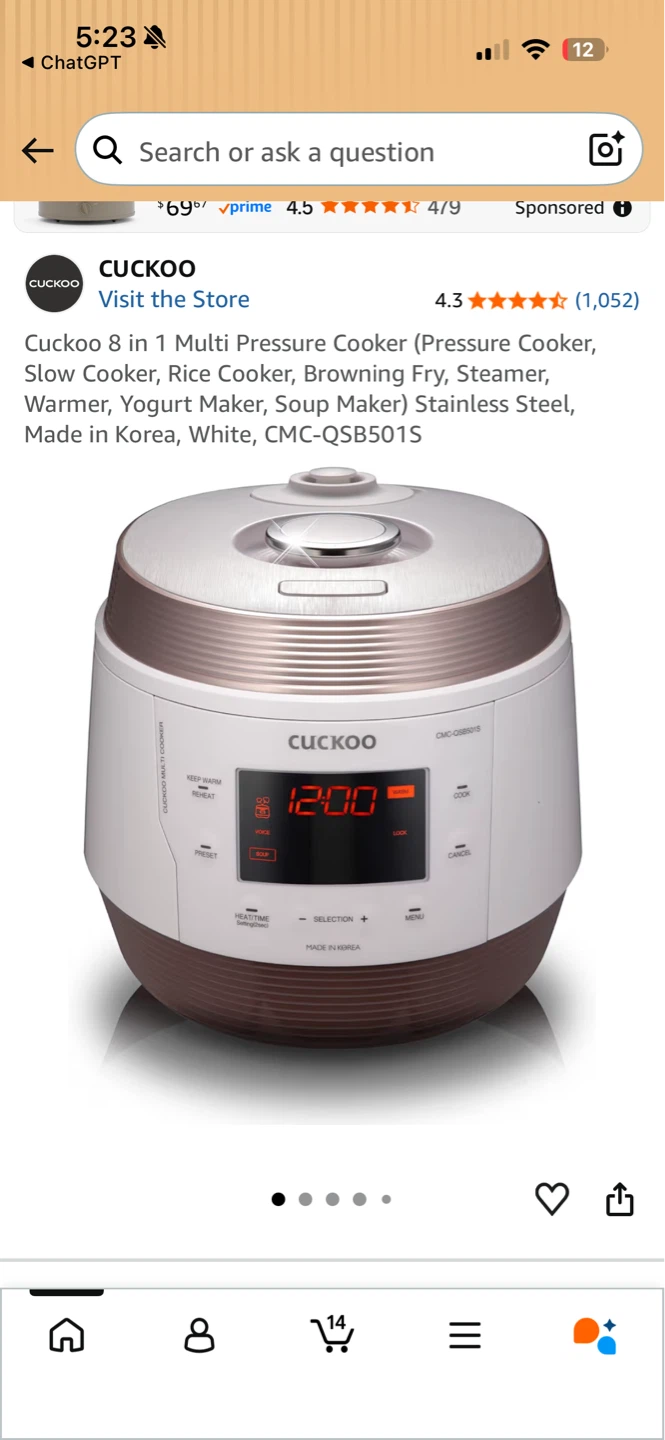 CUCKOO Rice Cooker