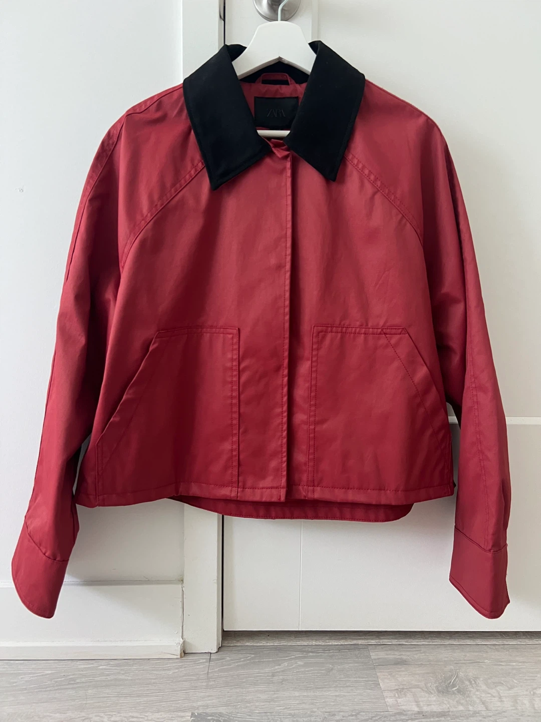 ZARA Red Coated Jacket brand new size M