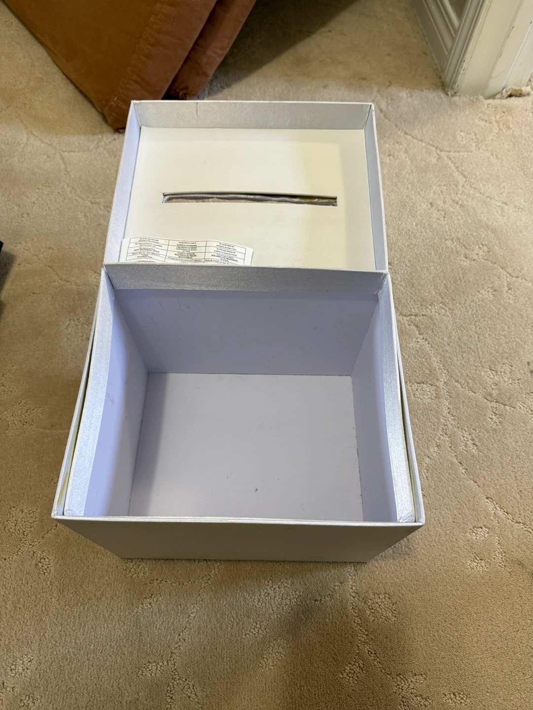 Elegant Satin Wedding Card Box - photo 2