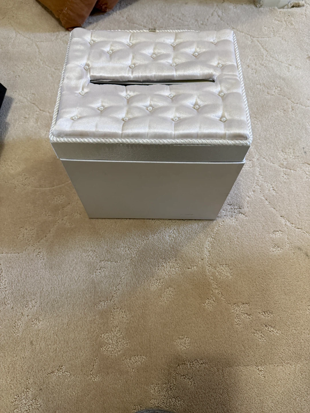 Elegant Satin Wedding Card Box