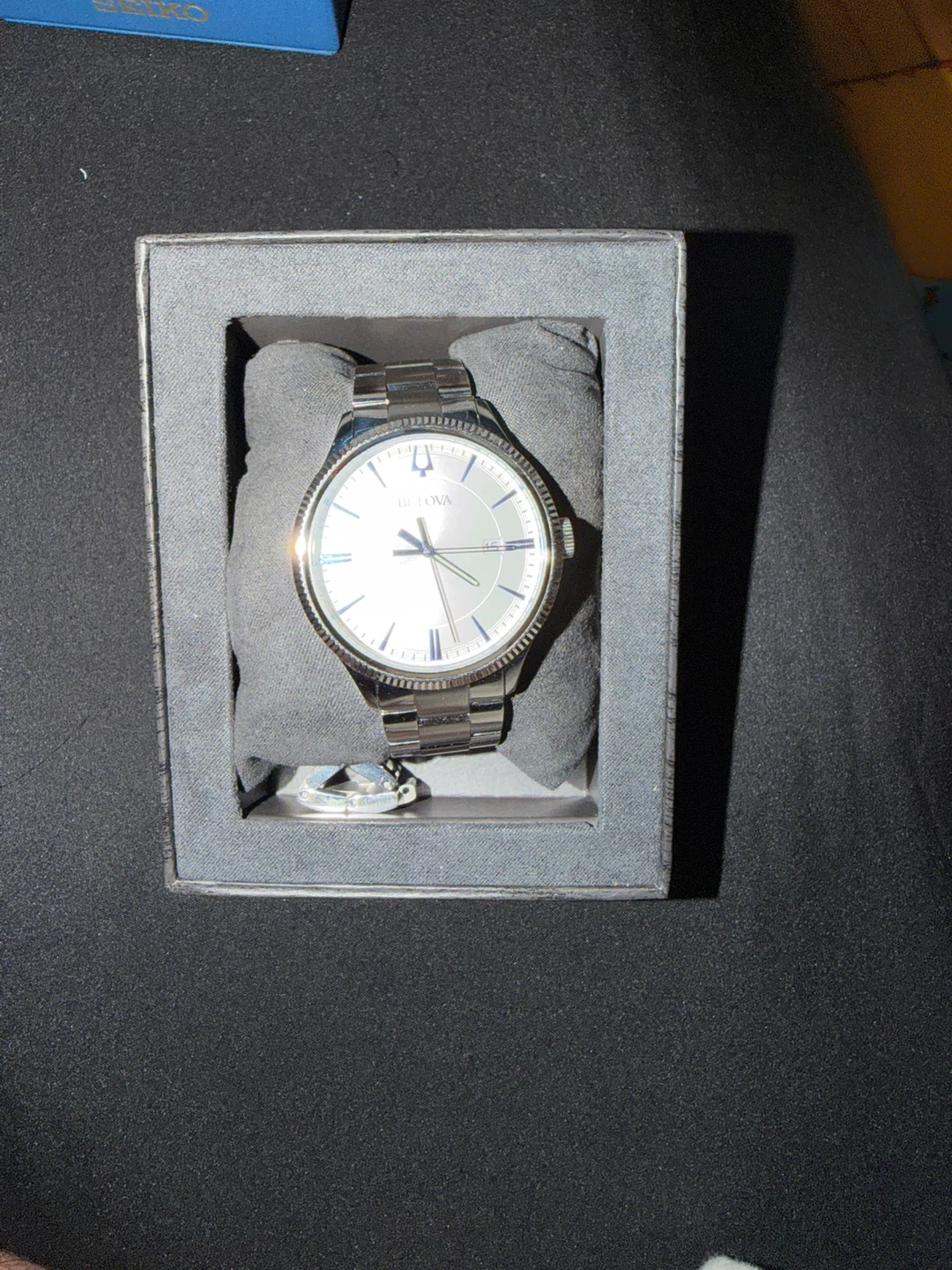 Bulova Men's Watch Silver Stainless Steel Bracelet - photo 3