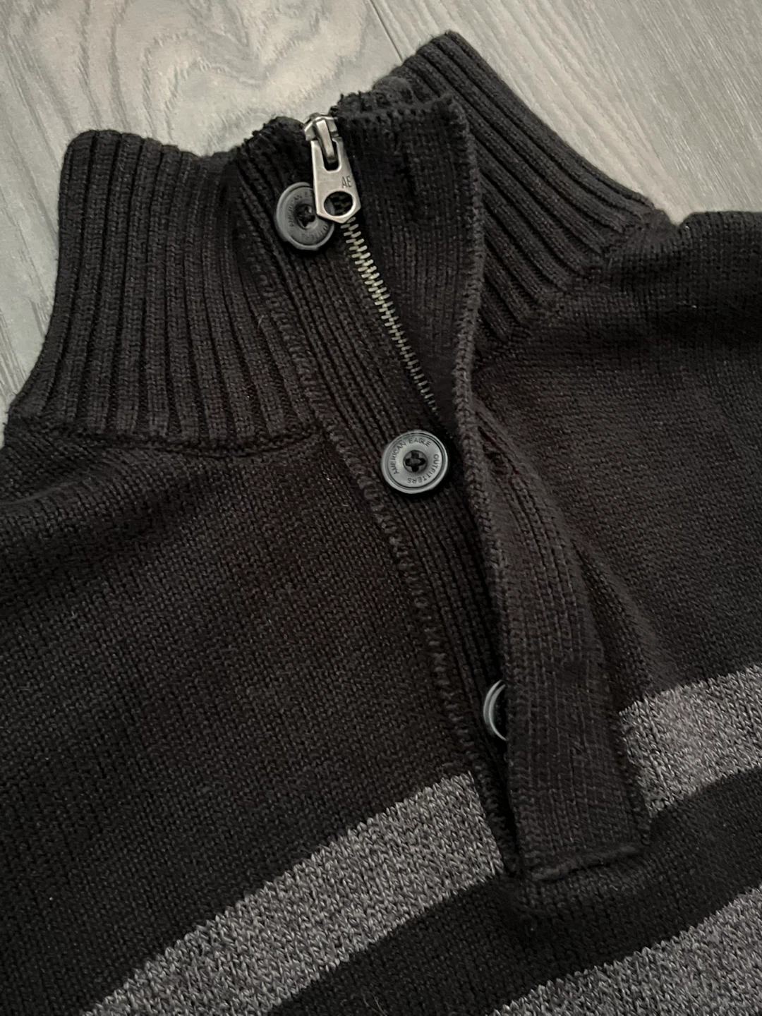 American Eagle 100% Cotton Quarter-Zip Knit Sweater - photo 4