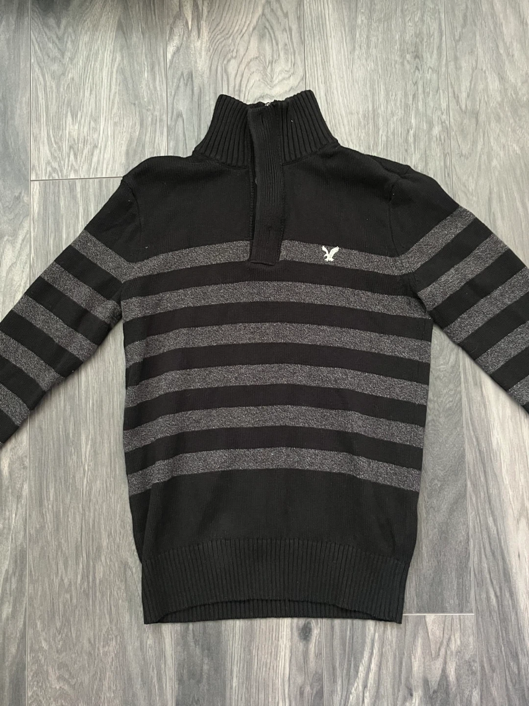 American Eagle 100% Cotton Quarter-Zip Knit Sweater
