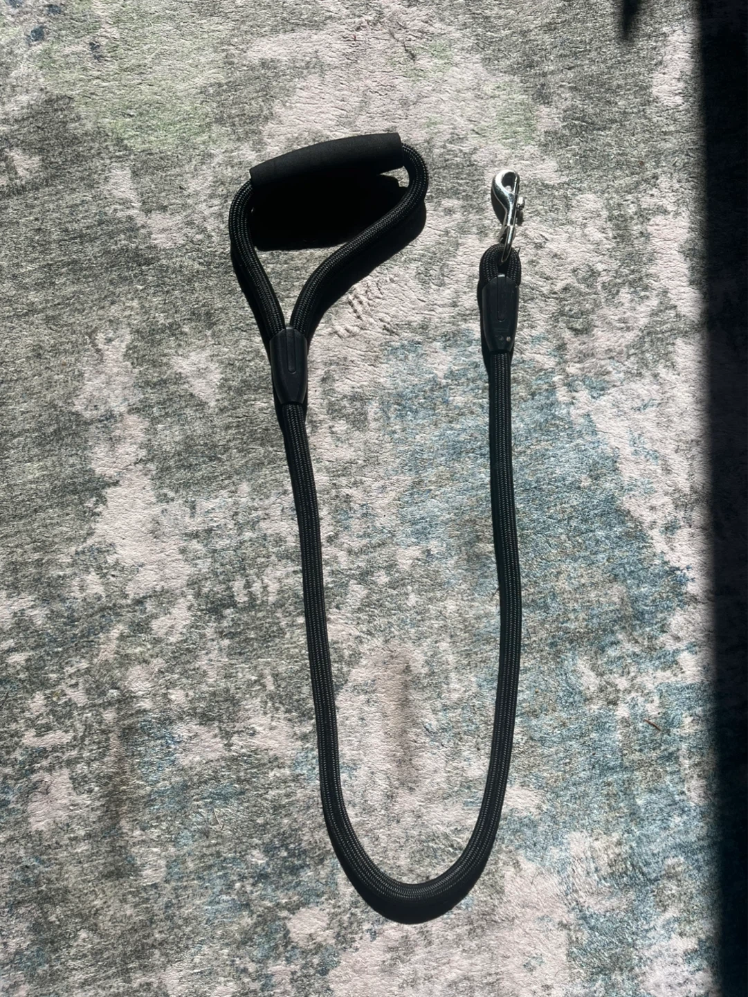 45” Black Dog Leash with Padded Handle